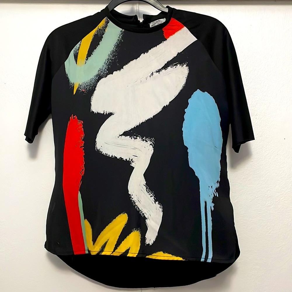 Zara - Spray Paint Print Shirt